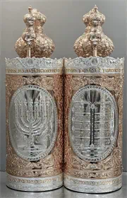 זהב אדום משלוב ציפוי כסף  Z28