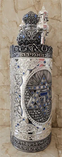 אליפסה ציפוי כסף פסים אוקסיד S9