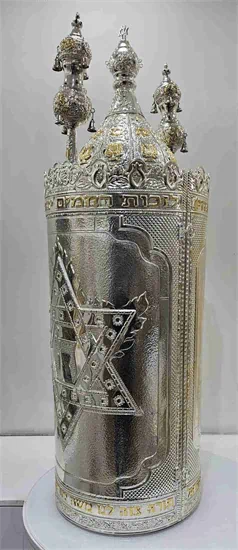 מגן דוד+מנורה 10 Pure Silver